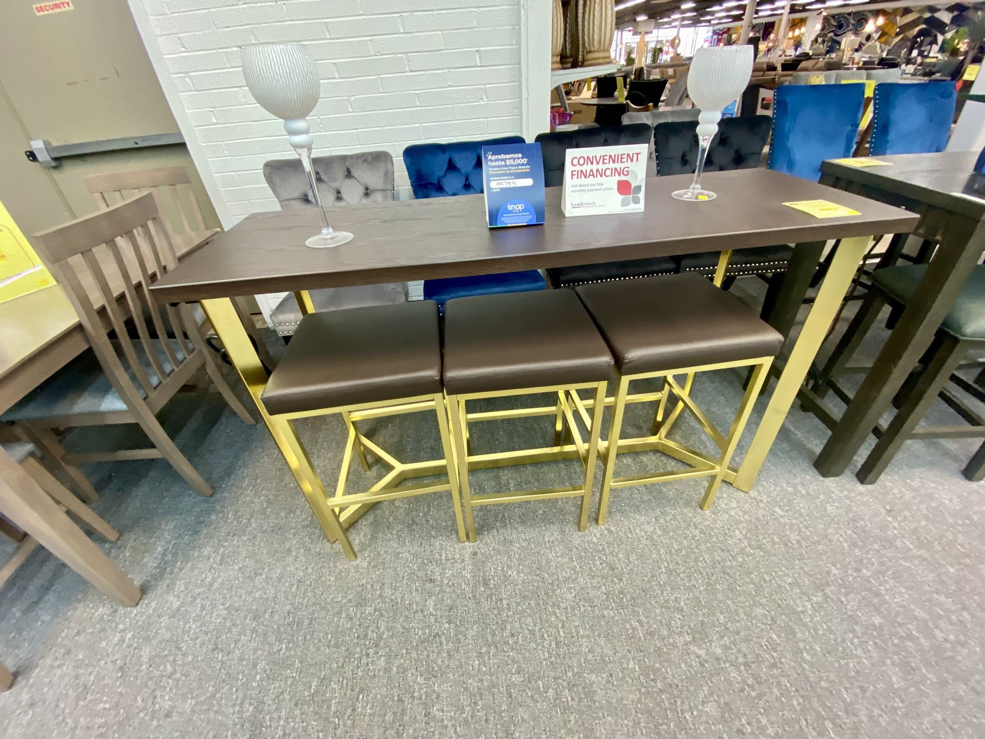 4 Pc Bar Set $349