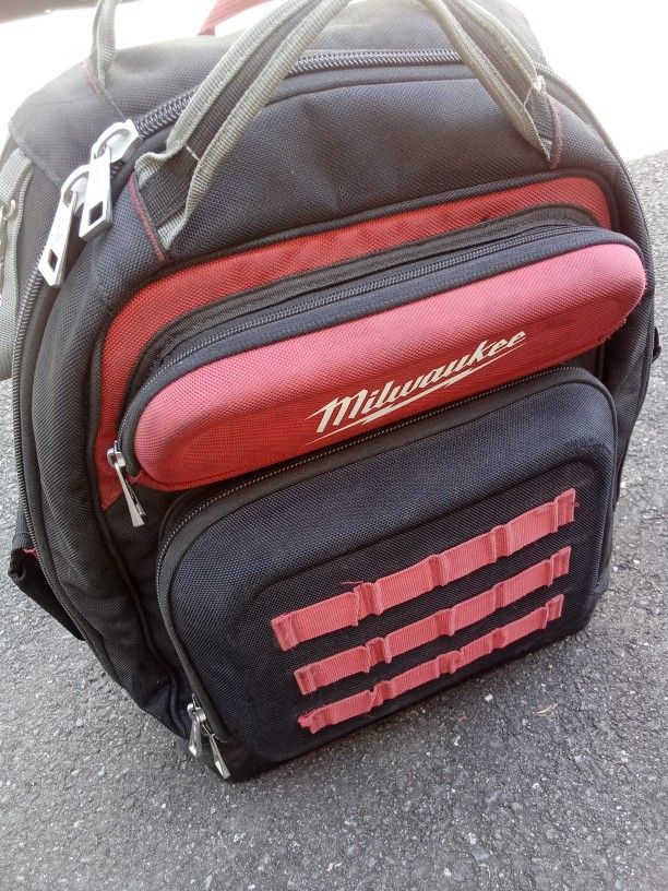 Milwaukee Backpack Full Of Ratcheting Wrenches