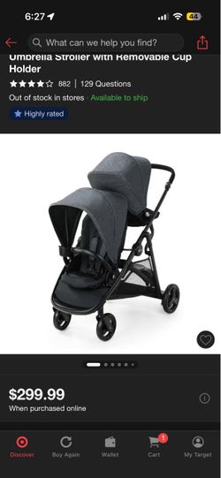 Graco Double Umbrella Stroller with Cup Holder