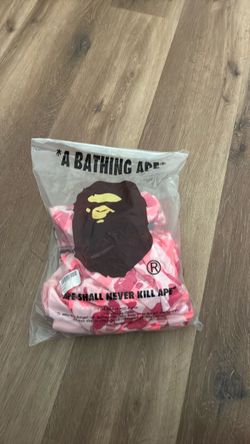 Pink camo Bape hoodie