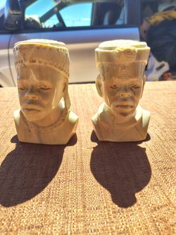 Beautiful Light Green Craved Heads  stickers Reads Handcrafted in Switzerland