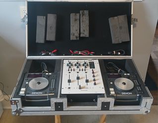Denon CD Turntable Set + Case