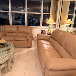 Genuine Italian Leather Couches