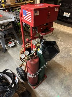 oxy-acetylene torch cutting/welding cart setup