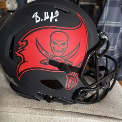 Mayfield Baker Tampa Bay Buccaneers black helmet.
