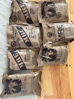Lot of 7 Military MRE Individual Rations