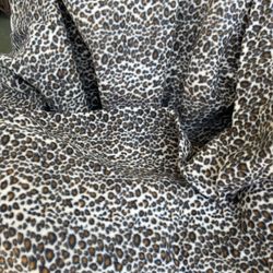 Fleece Jaguar Print Fabric