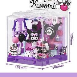 MOC Sanrio Building Blocks Kuromi Party Room - Brand New - Not Lego Brand