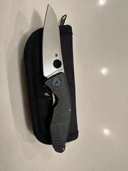 Spyderco Drunken Frame Lock knife.