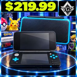 Nintendo New 2DS XL Black Turquoise JAN-001 Handheld Console 3DS System