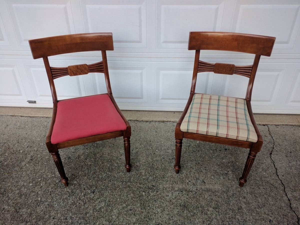 Pair chairs by Milling Road - A Division Of Baker Furniture (High End)