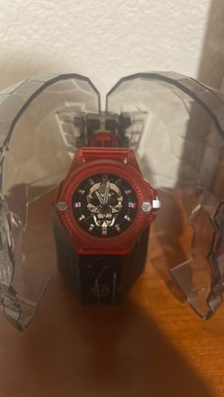 Phillip plein red silicone watch
