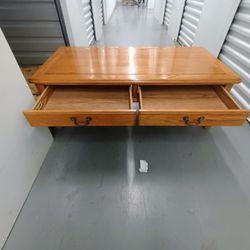 Coffee Table With Double Drawers