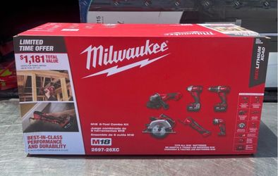 milwaukee m18 6 tools combo kit
