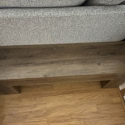 Fnova 47" Farmhouse Wooden Entryway/Shoe Bench