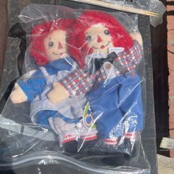 Raggedy Ann & Andy Dolls New 