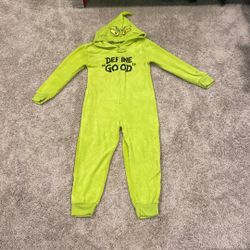 The Grinch Hooded Pajamas Unisex Size Medium 