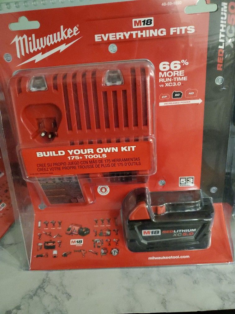 Mikwaukee 5.0 Battery And Charger
