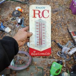 Antique 1950s RC Cola Thermometer