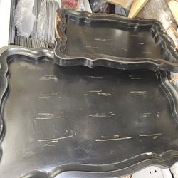 Wood Tray Set