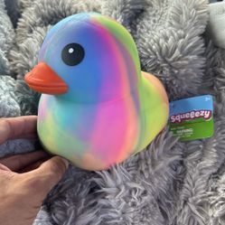 Sunny Days Squeeezy Duck Squishy - Multicolor