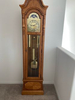 Mahogany grandfather clock