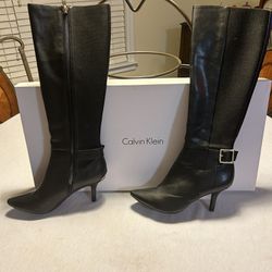 Size 9 Calvin Klein Black Boots