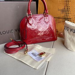 Louis Vuitton Indian Rose Monogram Vernis Alma BB Bag Louis