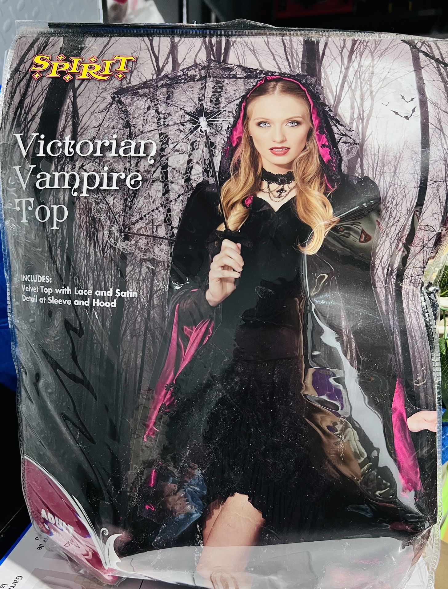 Victorian Vampire Top “Spirit Halloween”