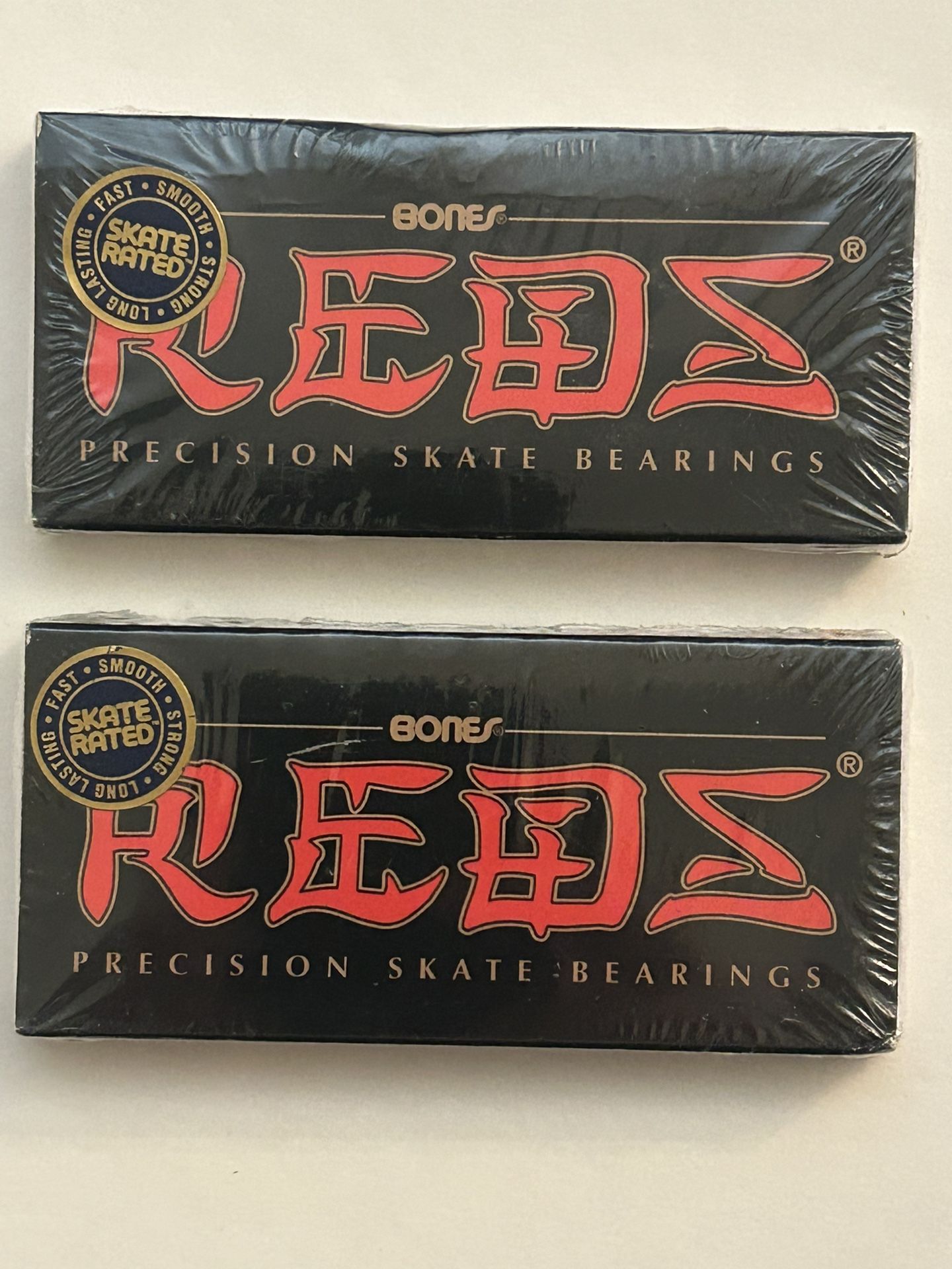 Skateboard Wheel Bearings Bones Reds 2 Packed New