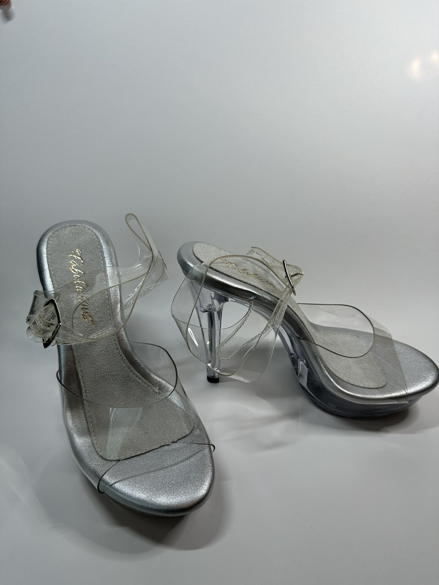 Lucite Dress Heels New 