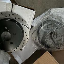 Drilled And Slotted Brake Rotors For Subaru 