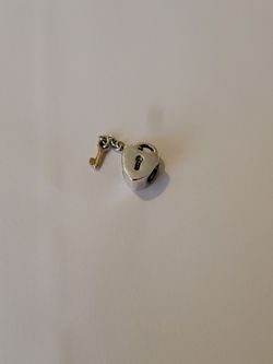 Pandora Heart And Lock Key 14k Gold Key