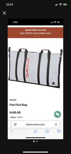 Flat Fish Bag 6 Footer Brand New 