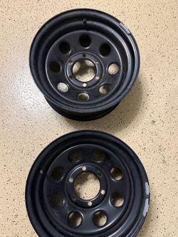 16x8 Black Rims (2)