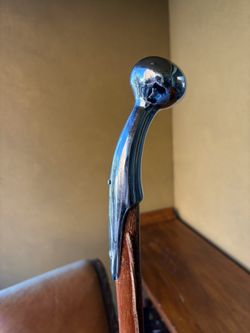 Chrome Handle Walking Stick Horse Hames