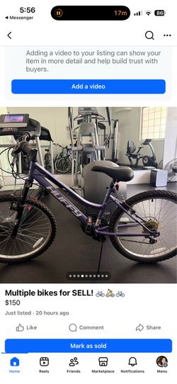 Kids Purple Bike (like Brand new)