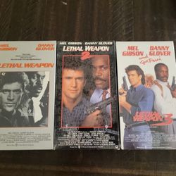 Lethal Weapon 1-3 Sealed VHS