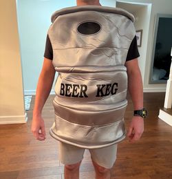 Beer Keg Halloween Costume- Adult Size