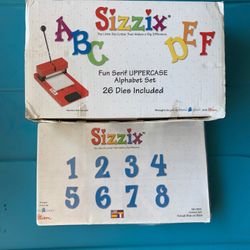 Sizzix die cuts letters and numbers