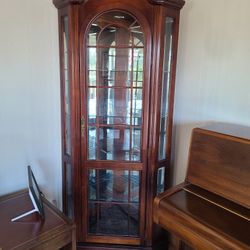 Corner Curio Display Cabinet