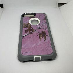 For iPhone 7 Plus / 8 Plus Pink Camouflage Belt Clíp Case 