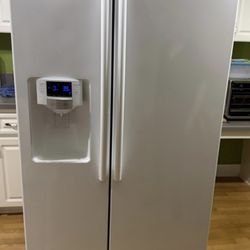 Samsung White Side By Side Fridge 