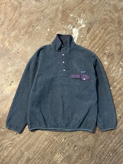 Vtg Patagonia 1997 Synchilla Two Tone Snap T Fleece Jacket Men’s Size M