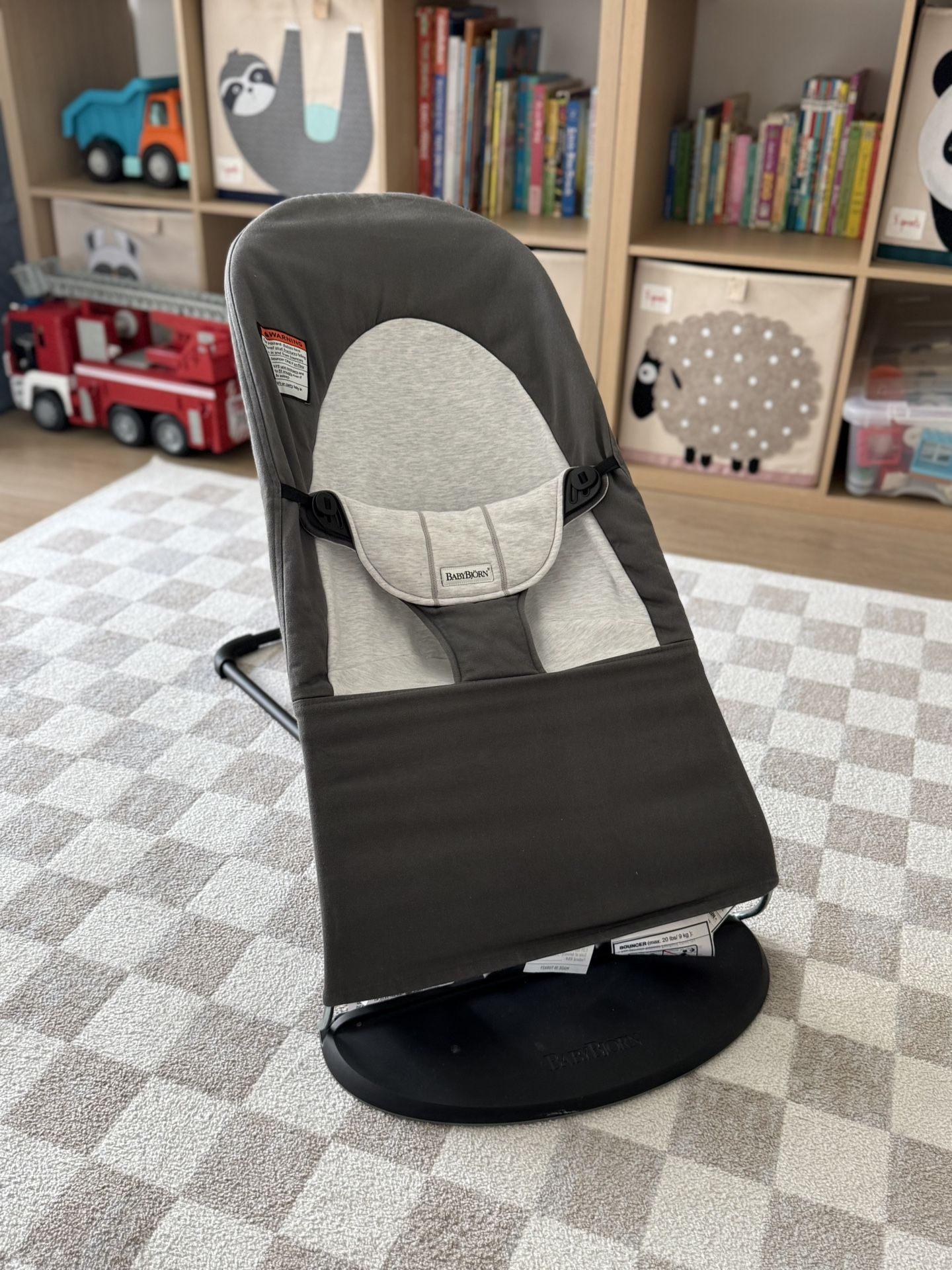Lightly Used Baby Bjorn Bouncer Dark Gray