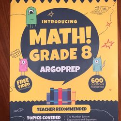 Introducing Math! Grade 8 - Argoprep Brand New