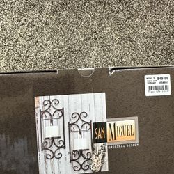 Candle Wall Holder Set Of Two