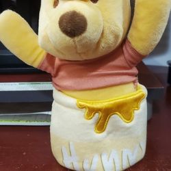 Disney baby winnie the pooh with pull down honey pot