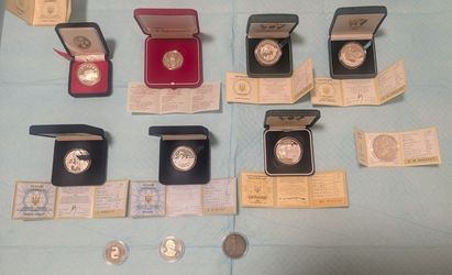 Ukrainian Silver Proof Commemorative Coins