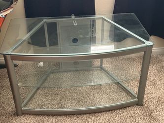 Glass Corner TV Stand / Entertainment Center